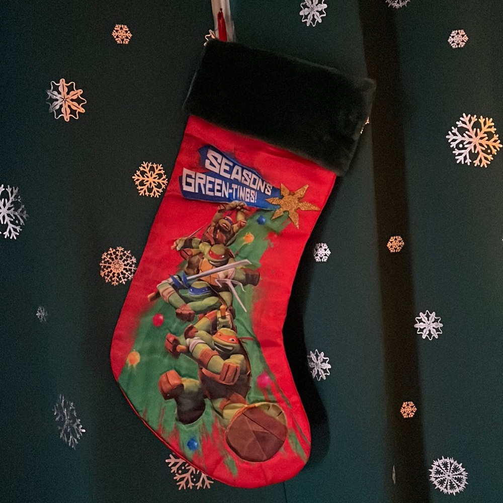 Teenage mutant ninja turtle Christmas stocking